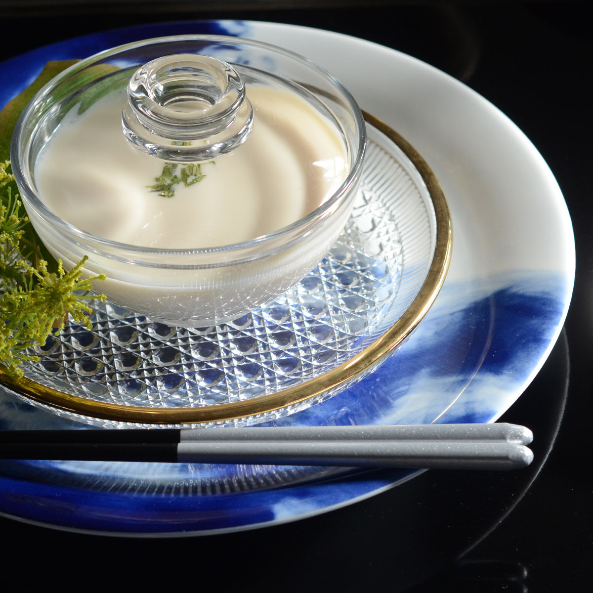 和ガラス:切子皿3枚(昭和レトロ)